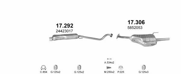 POLMO01061 Polmostrow Exhaust system
