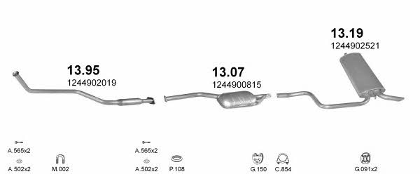  POLMO05364 Exhaust system POLMO05364