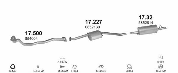  POLMO06992 Exhaust system POLMO06992