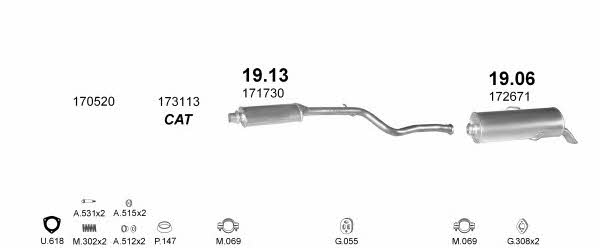 POLMO07343 Polmostrow Exhaust system