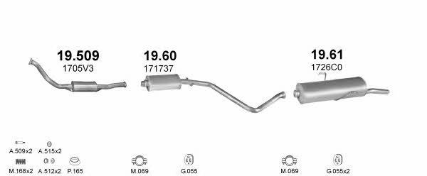  POLMO99381 Exhaust system POLMO99381