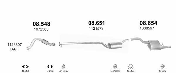 Polmostrow POLMO01277 Exhaust system POLMO01277 POLMO01277 Polmostrow Exhaust system