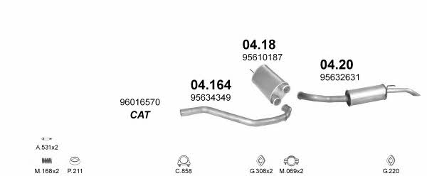Polmostrow POLMO01375 Exhaust system POLMO01375