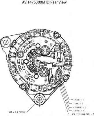 Alternator Prestolite electric AVI147S3106HD