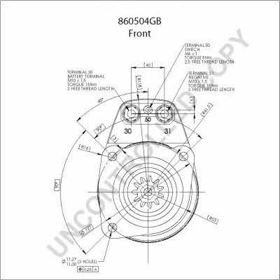 Starter Prestolite electric 860504GB