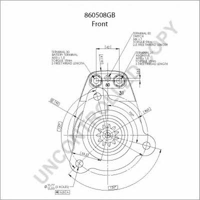 Starter Prestolite electric 860508GB