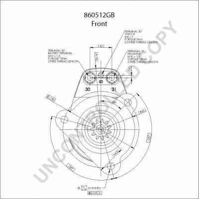 Starter Prestolite electric 860512GB