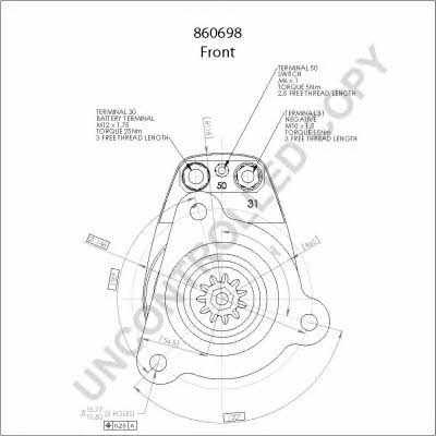 Starter Prestolite electric 860698GB