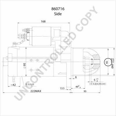Starter Prestolite electric 860716