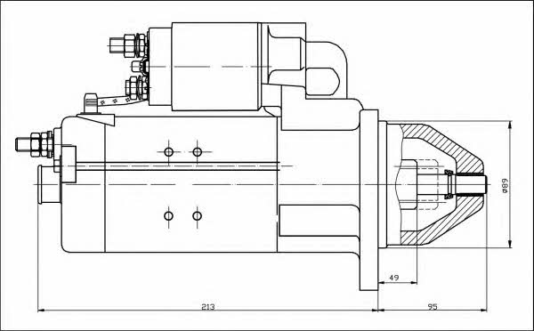 Starter Prestolite electric 861038