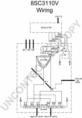  8SC3110V Alternator 8SC3110V