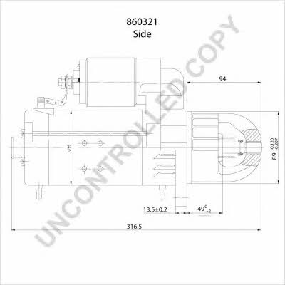 Starter Prestolite electric 860321