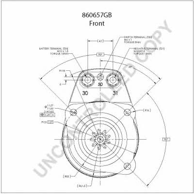 Starter Prestolite electric 860657GB