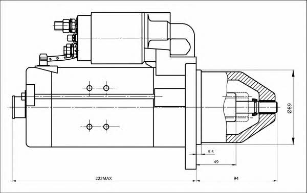 Starter Prestolite electric 861036