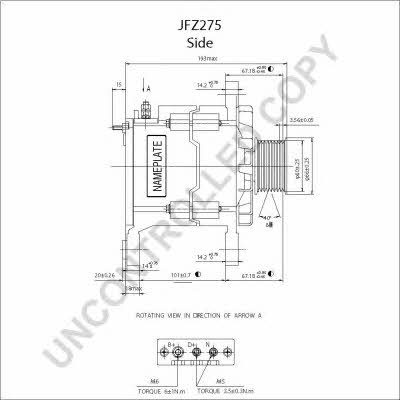 Alternator Prestolite electric JFZ275