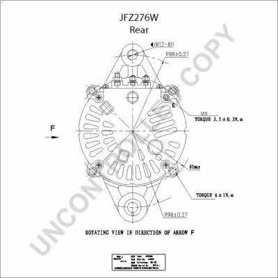 Alternator Prestolite electric JFZ276W