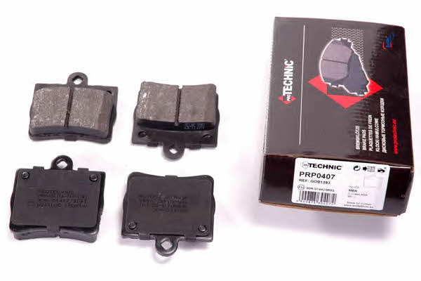 Protechnic PRP0407 Brake Pad Set, disc brake PRP0407