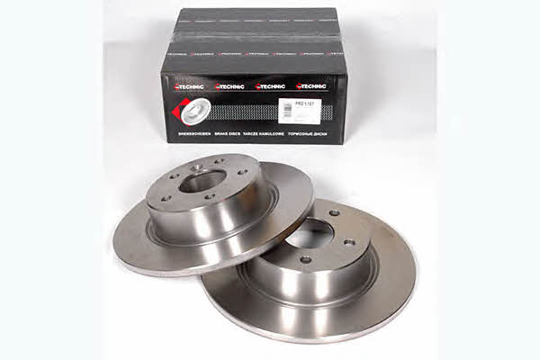 Protechnic PRD5187 Rear brake disc, non-ventilated PRD5187