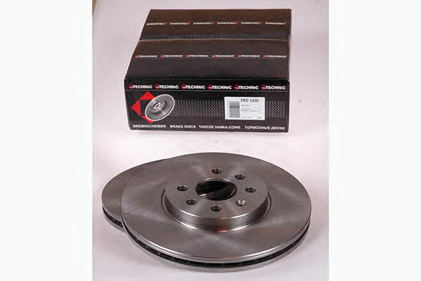 Protechnic PRD2450 Front brake disc ventilated PRD2450