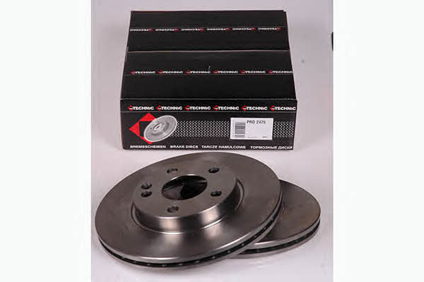 Protechnic PRD2475 Front brake disc ventilated PRD2475