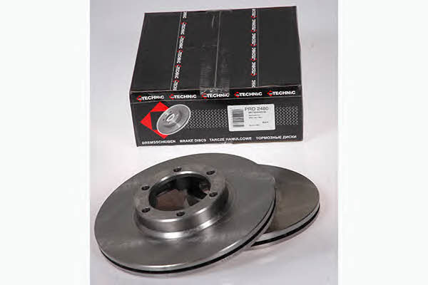 Protechnic PRD2480 Front brake disc ventilated PRD2480
