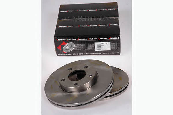 Protechnic PRD2661 Front brake disc ventilated PRD2661