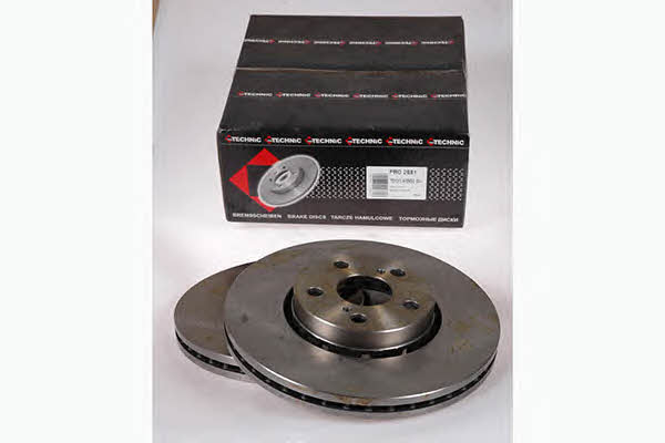 Protechnic PRD2681 Front brake disc ventilated PRD2681