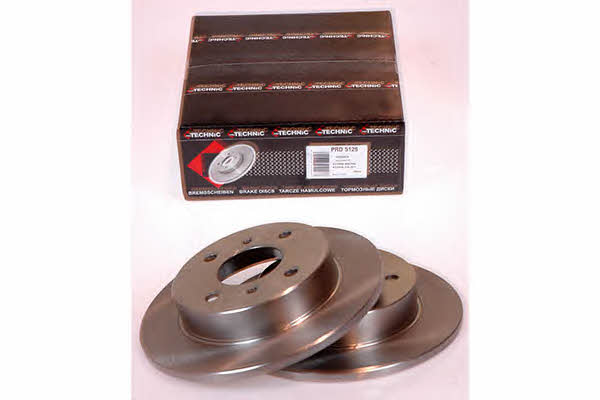 Protechnic PRD5126 Rear brake disc, non-ventilated PRD5126