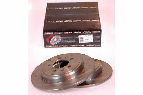 Protechnic PRD5129 Rear brake disc, non-ventilated PRD5129