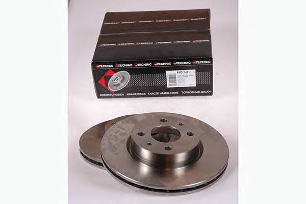 Protechnic PRD2431 Front brake disc ventilated PRD2431