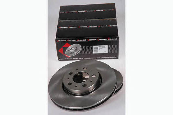 Protechnic PRD2634 Front brake disc ventilated PRD2634