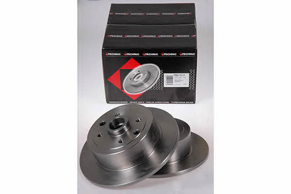 Protechnic PRD5117 Rear brake disc, non-ventilated PRD5117