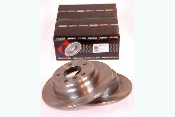 Protechnic PRD5154 Rear brake disc, non-ventilated PRD5154