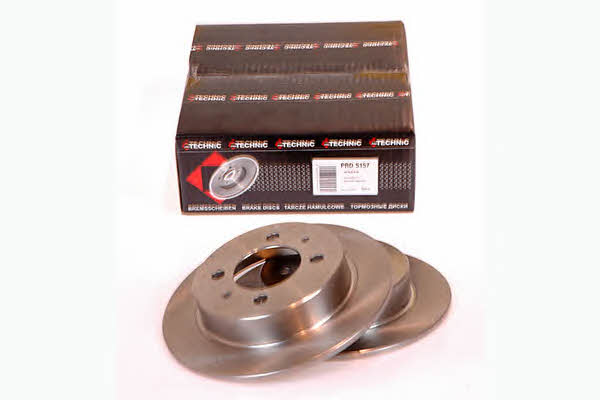 Protechnic PRD5157 Rear brake disc, non-ventilated PRD5157