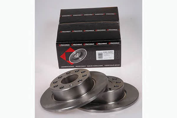 Protechnic PRD5200 Rear brake disc, non-ventilated PRD5200
