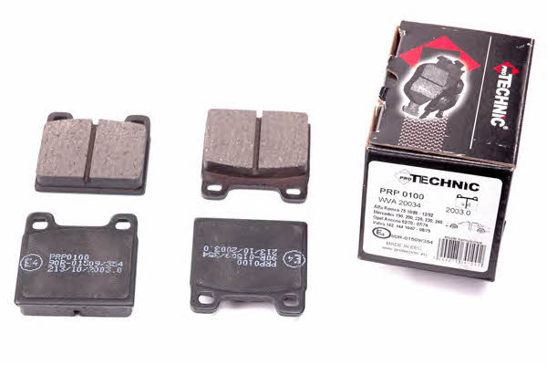Protechnic PRP0100 Brake Pad Set, disc brake PRP0100