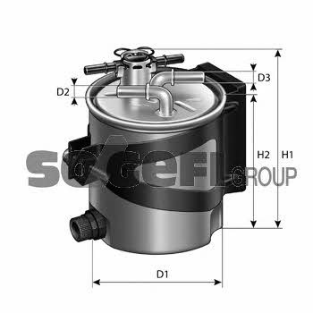 Fuel filter Purflux FCS740