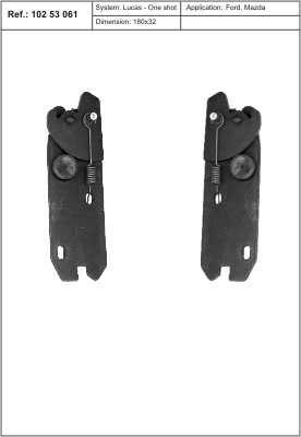 Quick brake 102 53 061 Mounting kit brake pads 10253061