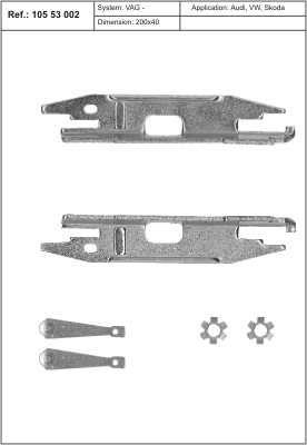 Quick brake 105 53 002 Brake pad accessories 10553002