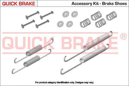 Quick brake 105-0021 Mounting kit brake pads 1050021