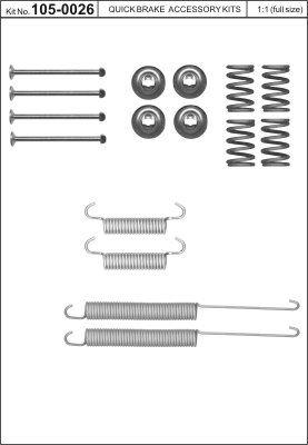 Brake pad fitting kit Quick brake 105-0026