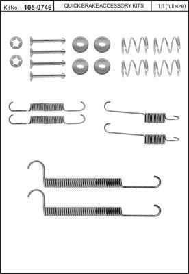 Brake Lining Springs Quick brake 105-0746