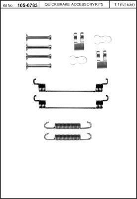 Quick brake 105-0783 Mounting kit brake pads 1050783