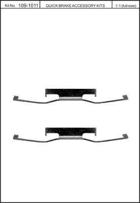 Brake pad spring Quick brake 109-1011