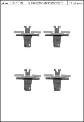 Brake pad spring Quick brake 109-1018