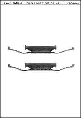 Brake pad spring Quick brake 109-1054