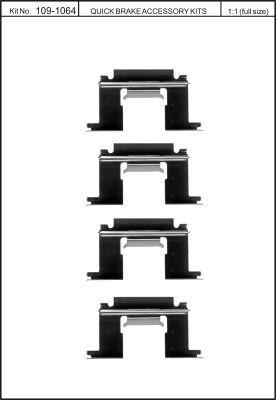 Brake pad spring Quick brake 109-1064
