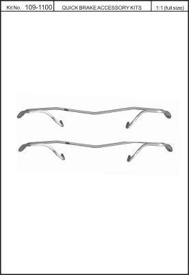 Brake pad spring Quick brake 109-1100