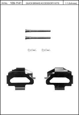 Brake pad spring Quick brake 109-1141
