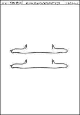 Brake pad spring Quick brake 109-1159